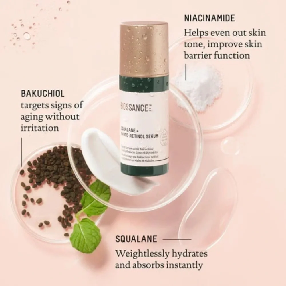 Biossance Squaline and Phyto Retinol Serum NIB 30mL/1.01 Fl oz